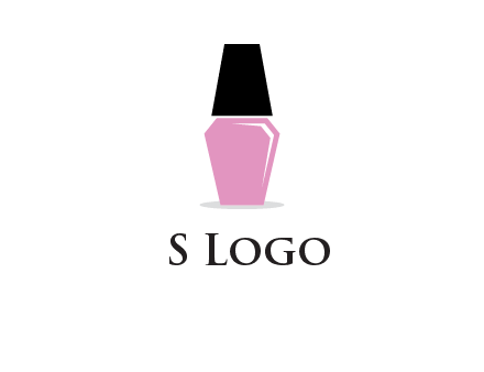 nail paint bottle beauty logo