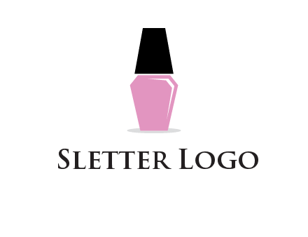 nail paint bottle beauty logo