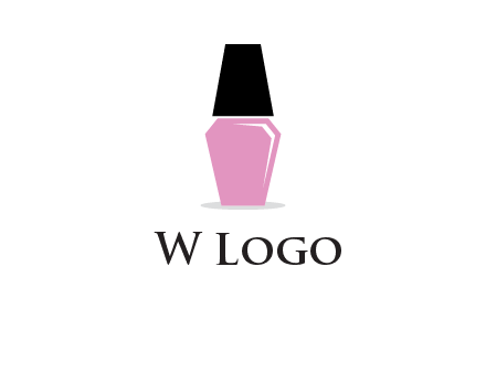 nail paint bottle beauty logo