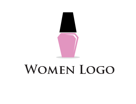 nail paint bottle beauty logo