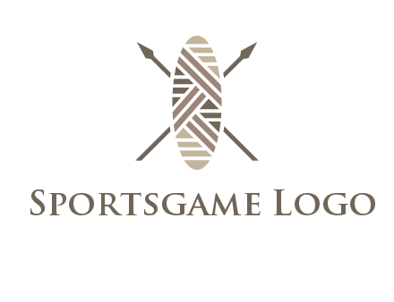 shield and spears game logo