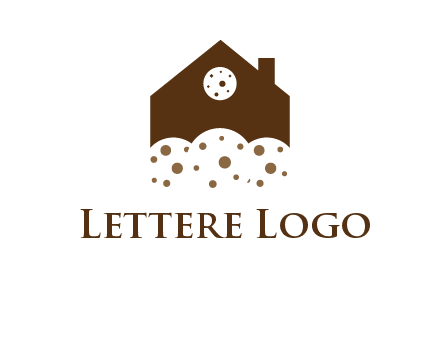 home cookie food logo