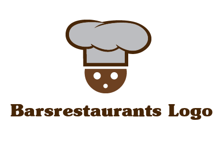 cookie with chef hat food logo