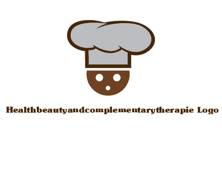 cookie with chef hat food logo