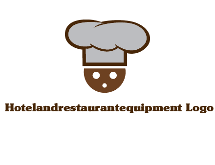 cookie with chef hat food logo