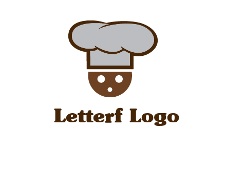 cookie with chef hat food logo