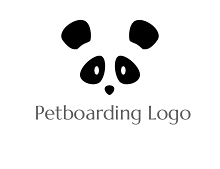 panda face gift logo