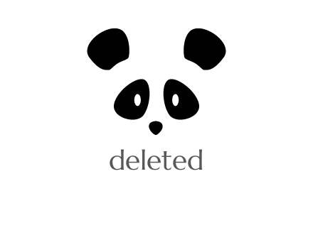 panda face gift logo