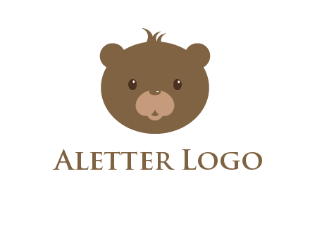 teddy bear face gift logo