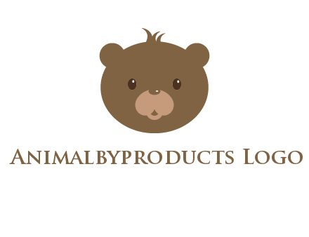 teddy bear face gift logo