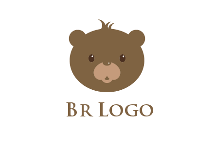 teddy bear face gift logo