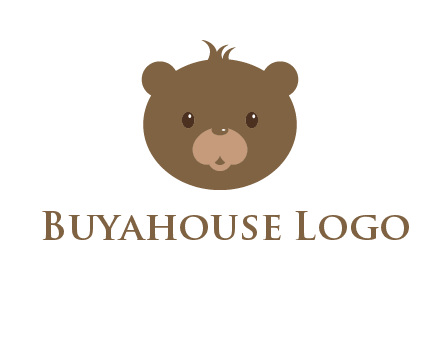 teddy bear face gift logo