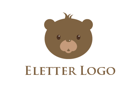 teddy bear face gift logo