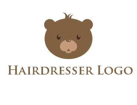 teddy bear face gift logo