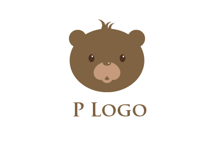 teddy bear face gift logo