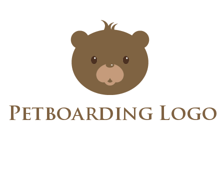 teddy bear face gift logo