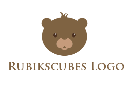 teddy bear face gift logo