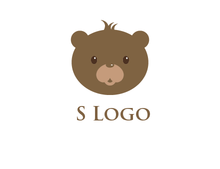 teddy bear face gift logo