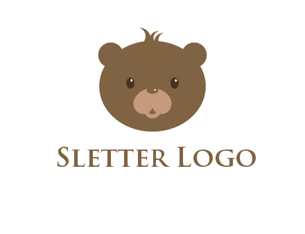 teddy bear face gift logo