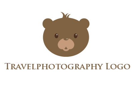 teddy bear face gift logo