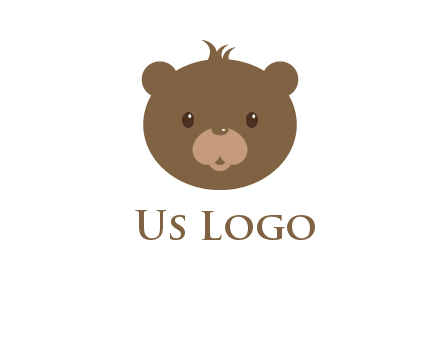 teddy bear face gift logo