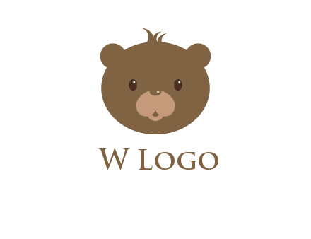 teddy bear face gift logo