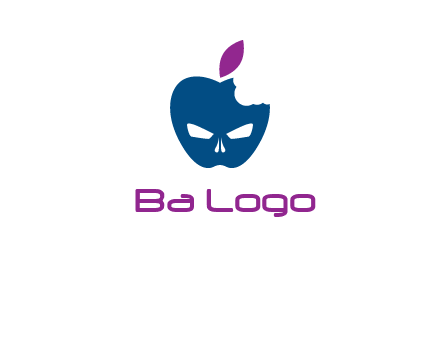 games logo with mask in apple