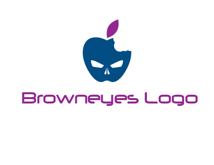 games logo with mask in apple