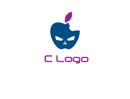 games logo with mask in apple