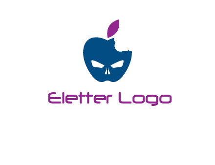 games logo with mask in apple