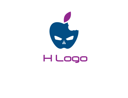 games logo with mask in apple