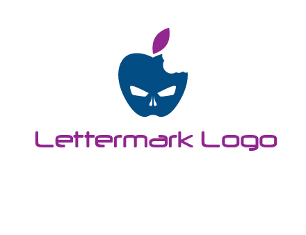 games logo with mask in apple