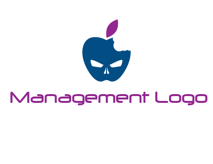 games logo with mask in apple
