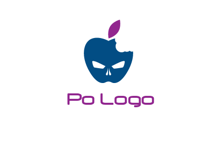 games logo with mask in apple