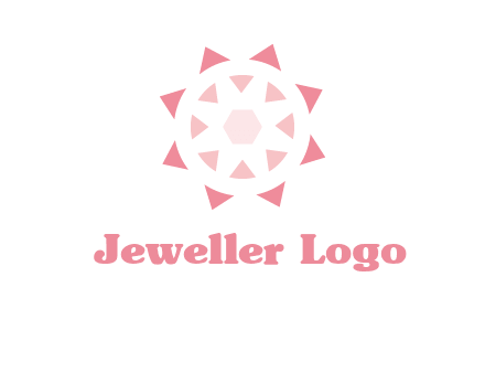 diamond in circular jewelry logo