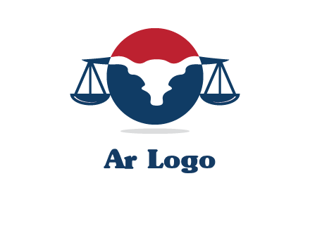 bull face scale law logo