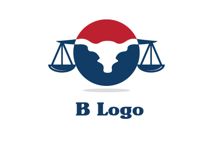 bull face scale law logo