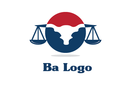 bull face scale law logo