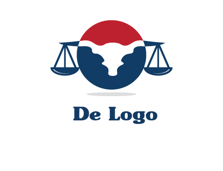 bull face scale law logo