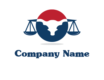 bull face scale law logo