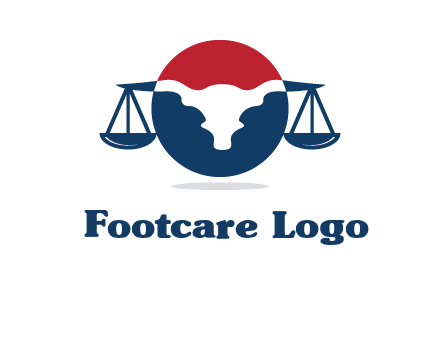 bull face scale law logo