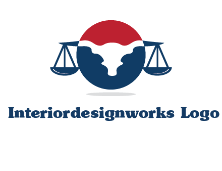 bull face scale law logo