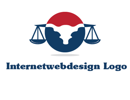 bull face scale law logo