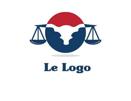 bull face scale law logo