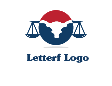 bull face scale law logo