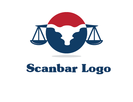 bull face scale law logo