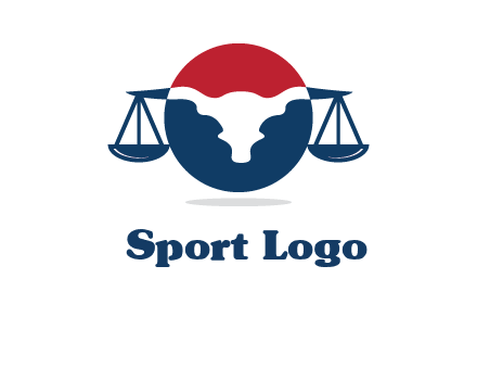 bull face scale law logo