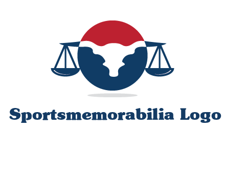 bull face scale law logo