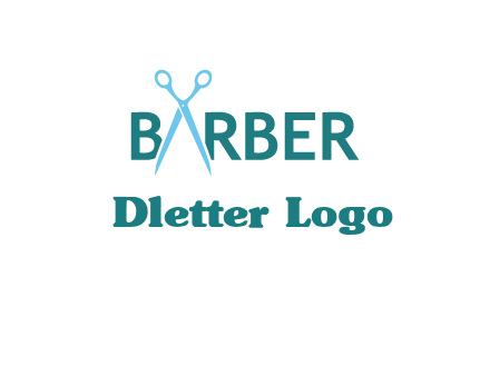 scissor barber logo