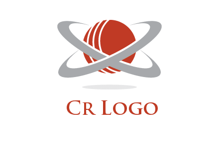 cricket ball with swoosh sports logo